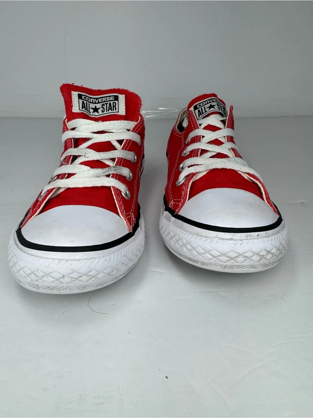 Converse Kids Red Low-Top Canvas Sneakers